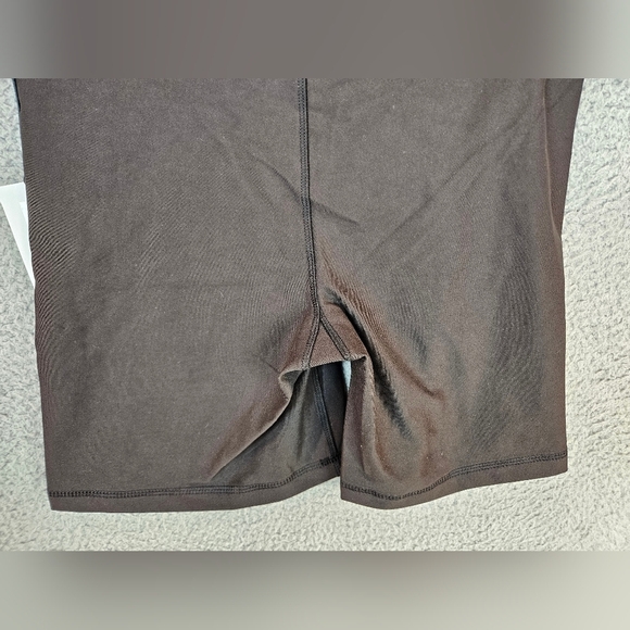 We Wore What Womens Black Lace Up Biker Shorts Sz 31 Corsette Look Athletic - Picture 10 of 14